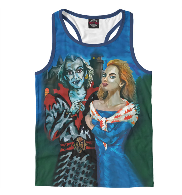 Мужская майка-борцовка с изображением Король и Шут цвета Белый