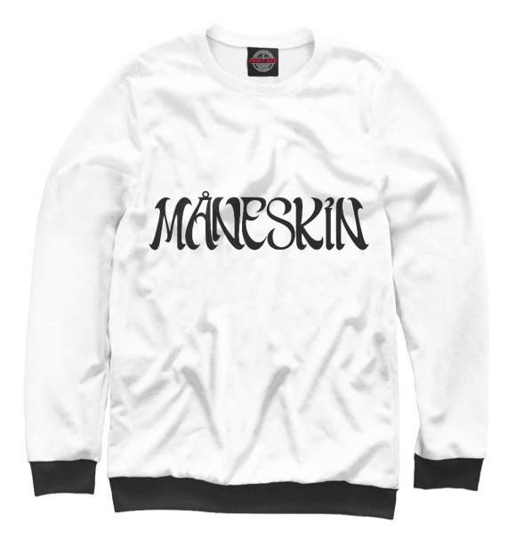 Женский свитшот с изображением Maneskin цвета Белый