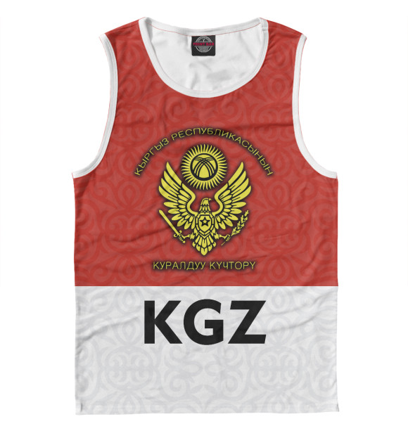 Майка для мальчика с изображением Кыргыз цвета Белый