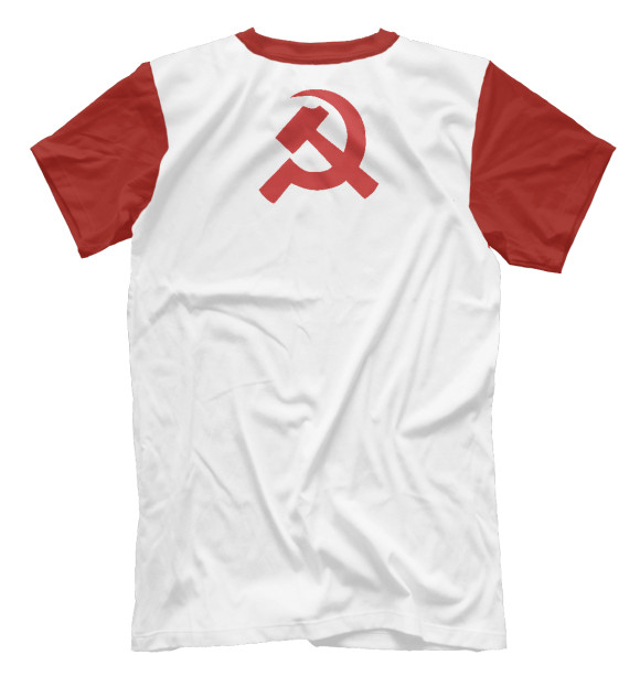 Мужская футболка с изображением Иосиф Виссарионович Сталин цвета Белый