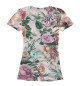 Женская футболка Летний цветочный паттерн - розы