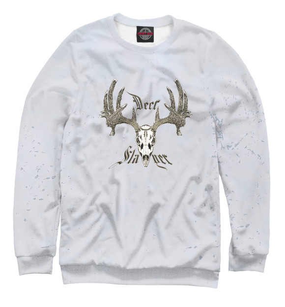 Свитшот для мальчиков с изображением Deer Slayer цвета Белый