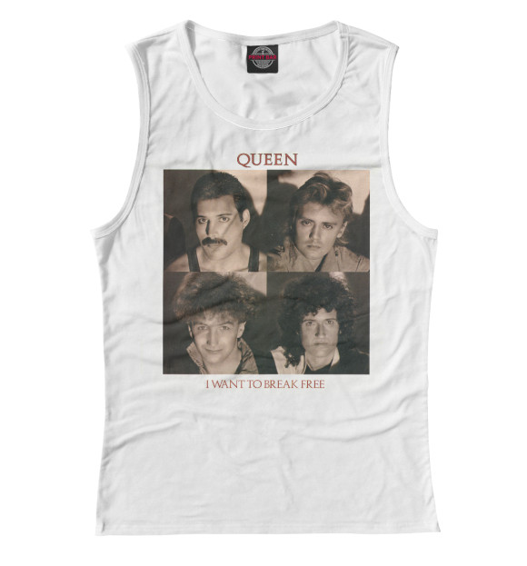 Майка для девочки с изображением Queen цвета Белый
