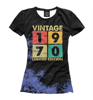 Женская футболка Vintage 1970