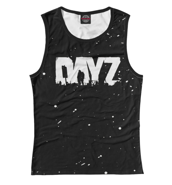 Женская майка с изображением DayZ цвета Белый