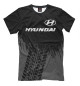 Мужская футболка Hyundai Speed Tires (темный фон)