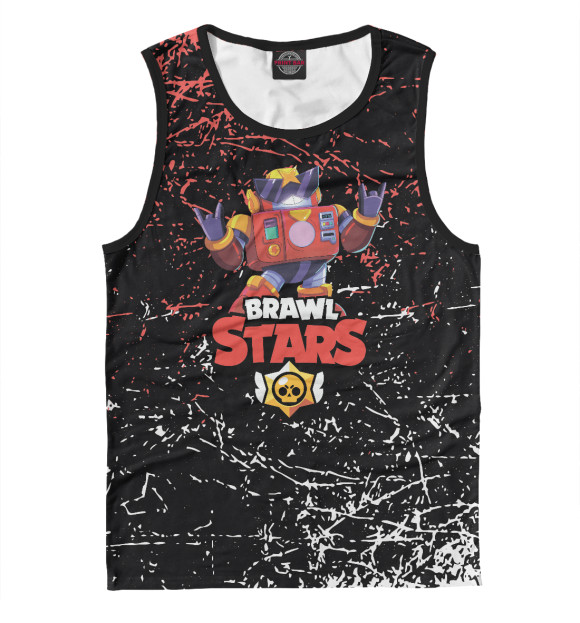 Майка для мальчика с изображением BRAWL STARS SURGE цвета Белый