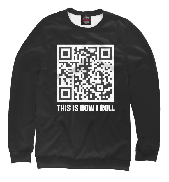 Женский свитшот с изображением How I Roll цвета Белый