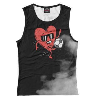 Heart Playing Soccer Valent