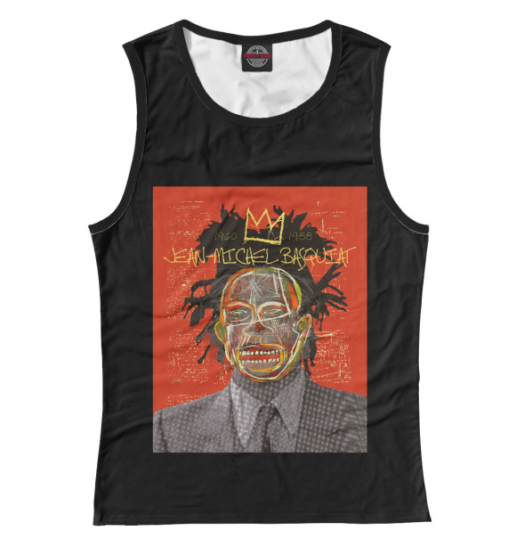 Майка для девочки с изображением Jean-Michel Basquiat цвета Белый