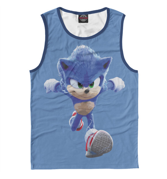 Майка для мальчика с изображением Sonic цвета Белый