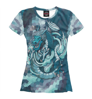 Женская футболка Морской дракон-монстр