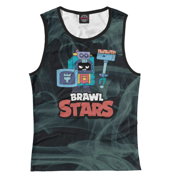 Майка для девочки с изображением Эш Ash Brawl Stars цвета Белый