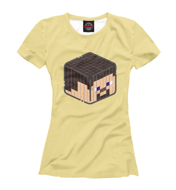 Женская футболка с изображением Minecraft цвета Белый