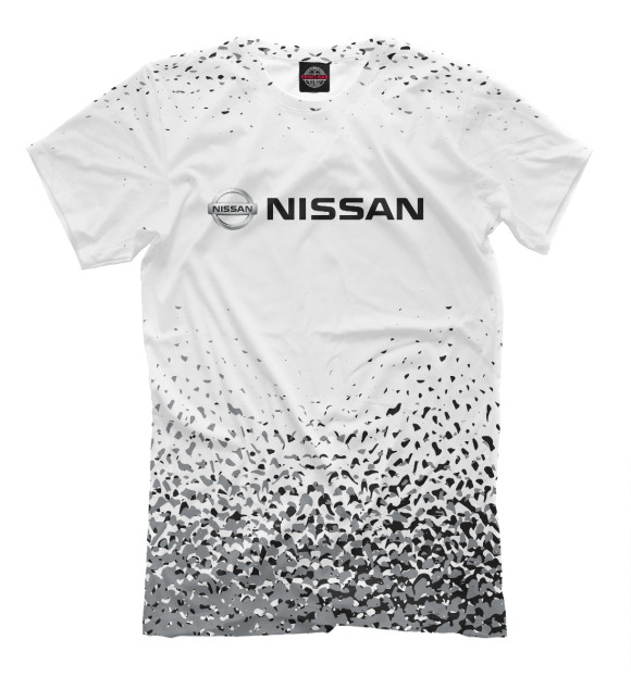 Футболка для мальчиков с изображением Nissan цвета Белый