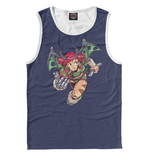 Майка для мальчика с изображением Anime Demon Girl цвета Белый