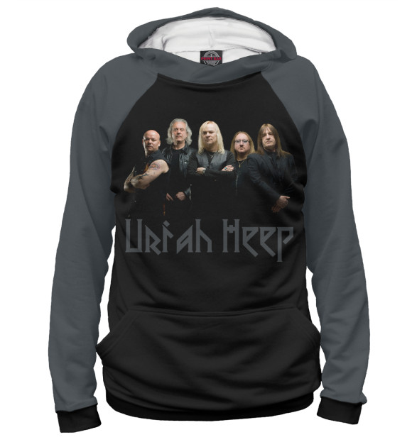 Женское худи с изображением Uriah Heep цвета Белый