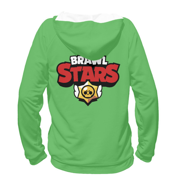 Мужское худи с изображением Brawl Stars цвета Белый