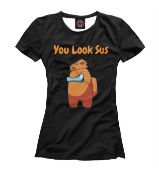 Футболка для девочек You Look Sus