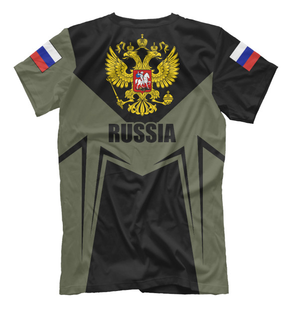 Футболка для мальчиков с изображением Россия - герб цвета Белый