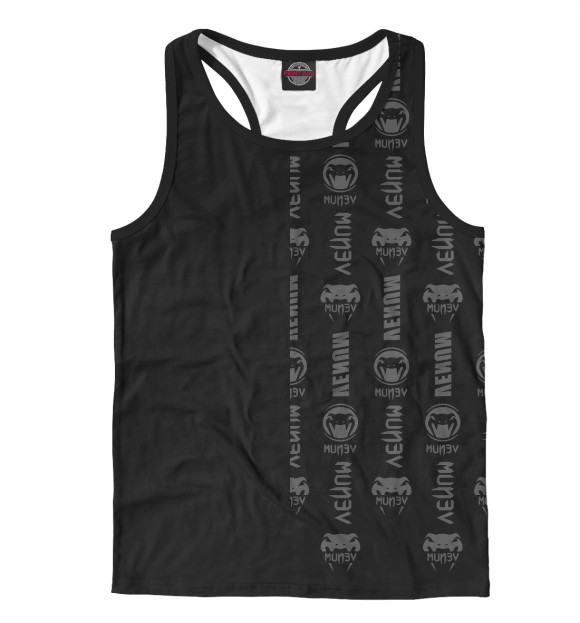 Мужская майка-борцовка с изображением Venum цвета Белый