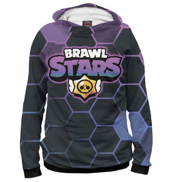 Женское худи с изображением Brawl Stars цвета Белый