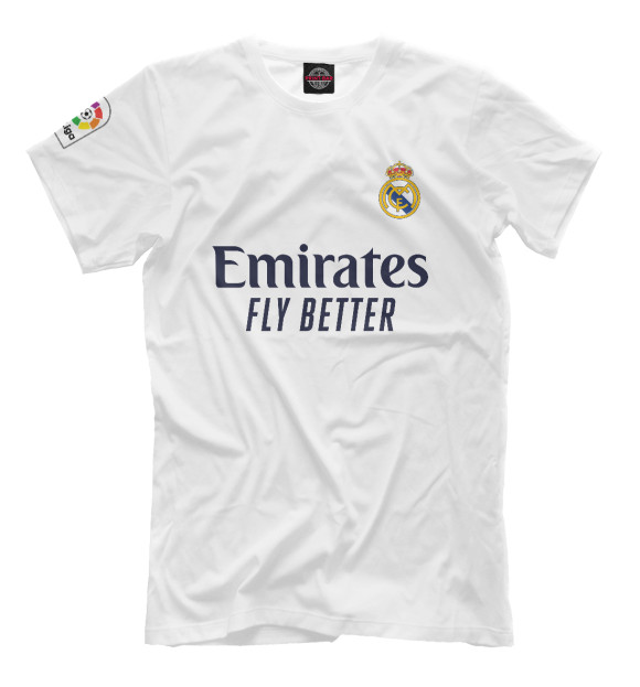 Футболка для мальчиков с изображением Real Madrid цвета Белый