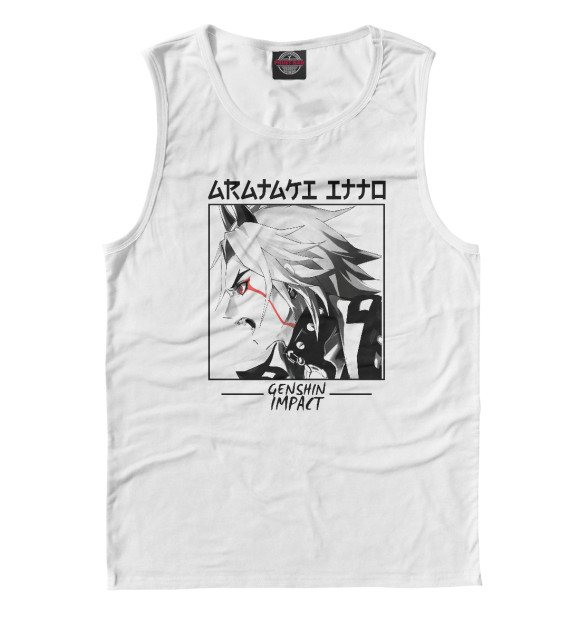 Майка для мальчика с изображением Итто. Genshin Impact цвета Белый