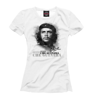 Женская футболка Че Гевара (белый фон)