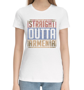 Хлопковая футболка для девочек Прямиком из Армении