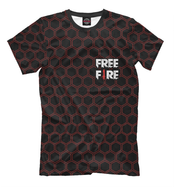 Мужская футболка с изображением Free Fire / Фри Фаер цвета Белый