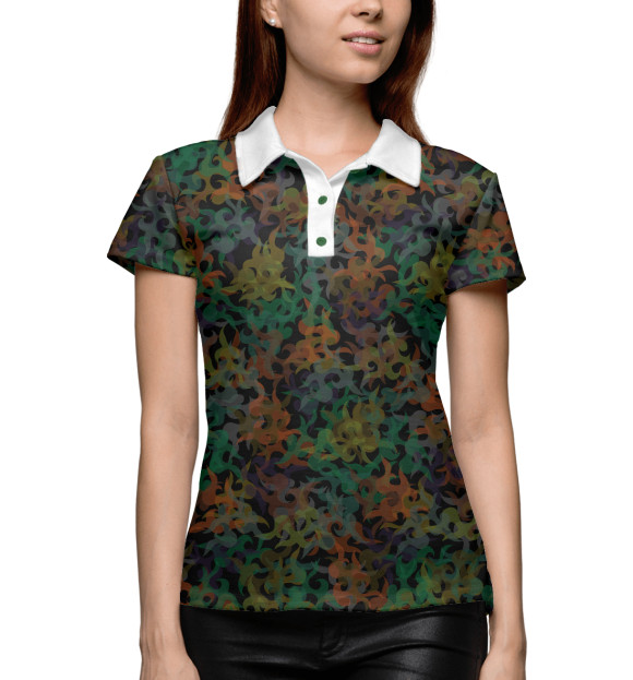 Женское поло с изображением Painter цвета Белый