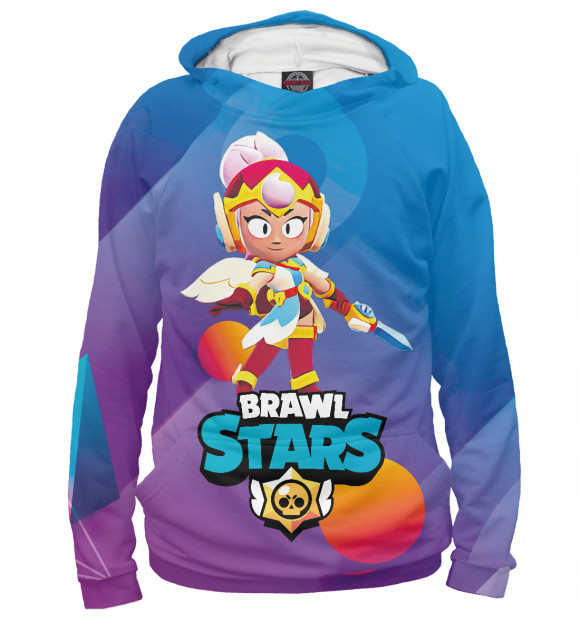 Женское худи с изображением Джанет Janet BrawlStars цвета Белый