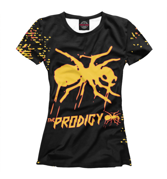 Женская футболка с изображением The Prodigy цвета Белый