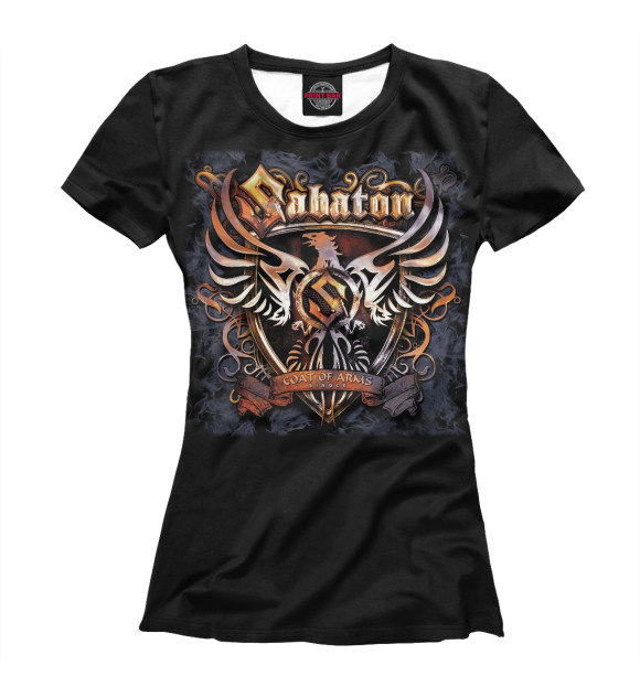 Футболка для девочек с изображением Sabaton цвета Белый