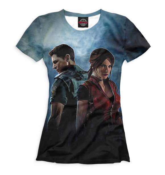 Женская футболка с изображением Resident Evil. Code Veronica цвета Белый