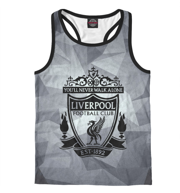 Мужская майка-борцовка с изображением Liverpool sport цвета Белый