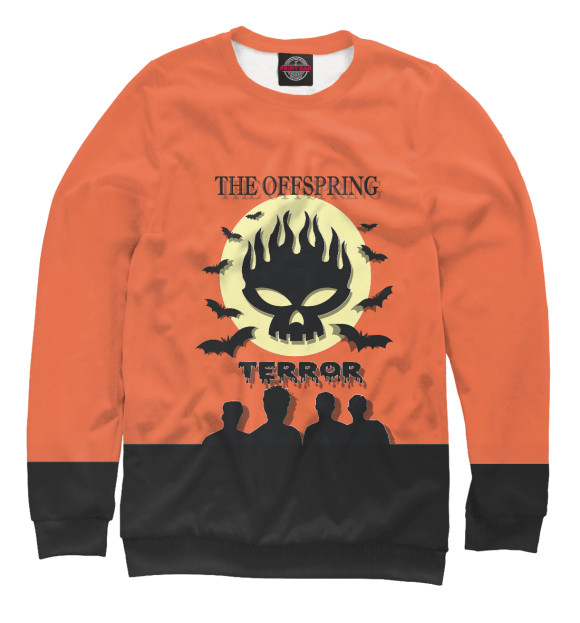 Свитшот для мальчиков с изображением The Offspring цвета Белый