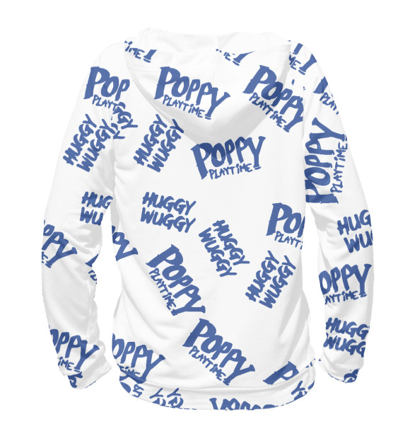 Женское худи с изображением Poppy Playtime цвета Белый