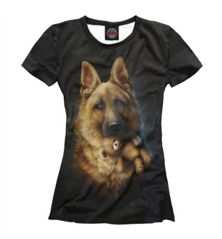 Женская футболка Doggy