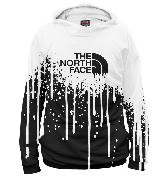 Женское худи с изображением The North Face цвета Белый