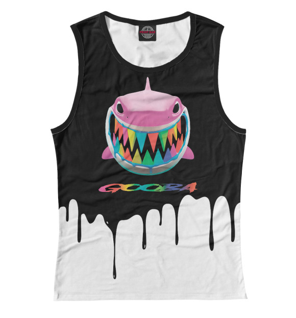 Женская майка с изображением 6ix9ine цвета Белый