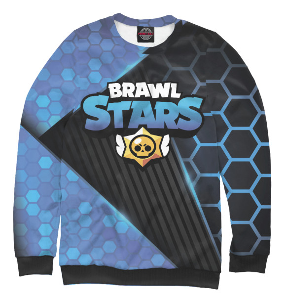 Свитшот для девочек с изображением Brawl Stars цвета Белый