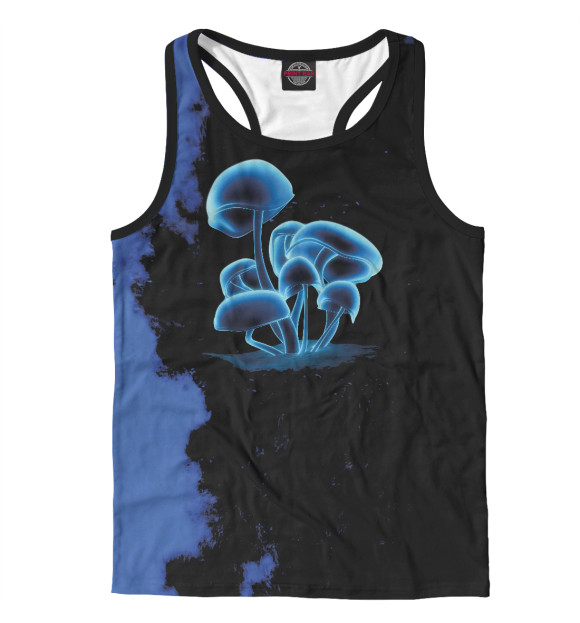 Мужская майка-борцовка с изображением Fluorescence цвета Белый