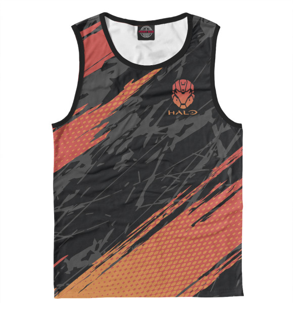 Мужская майка с изображением Halo цвета Белый