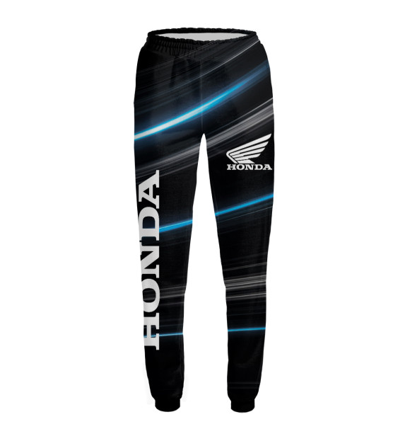 Женские спортивные штаны с изображением Honda цвета Белый