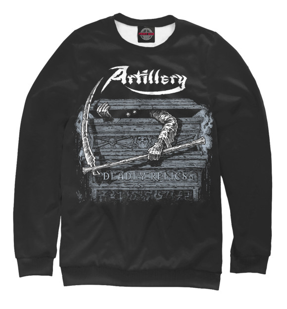 Женский свитшот с изображением Artillery цвета Белый