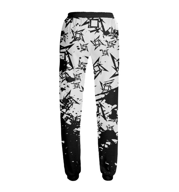 Женские спортивные штаны с изображением Metallica цвета Белый