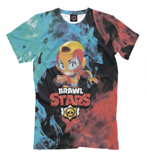 Мужская футболка с изображением Brawl Stars цвета Белый