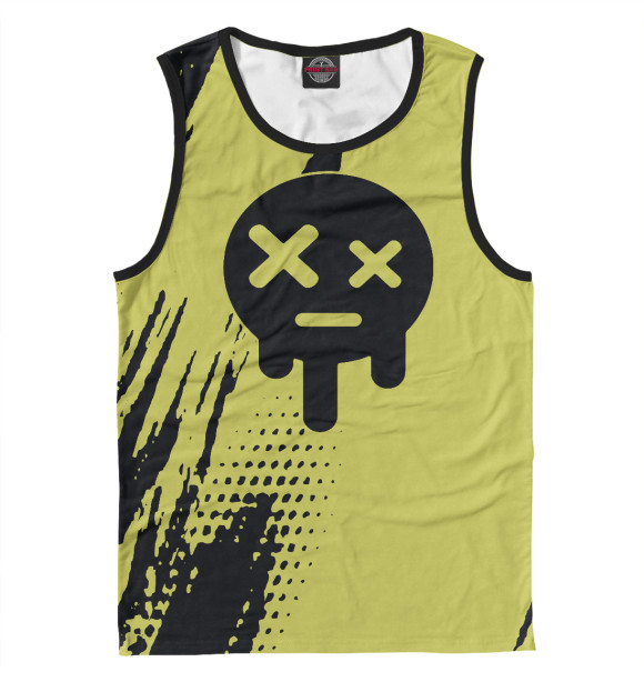 Мужская майка с изображением Эдгард/рисунок на футболке цвета Белый